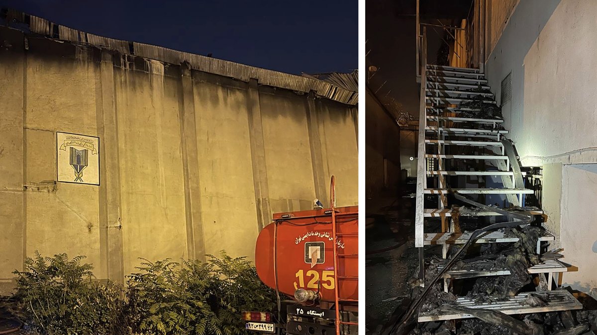 Fyra döda efter massiva branden på Evinfängelset i Iran – över 60 personer uppges vara skadade.